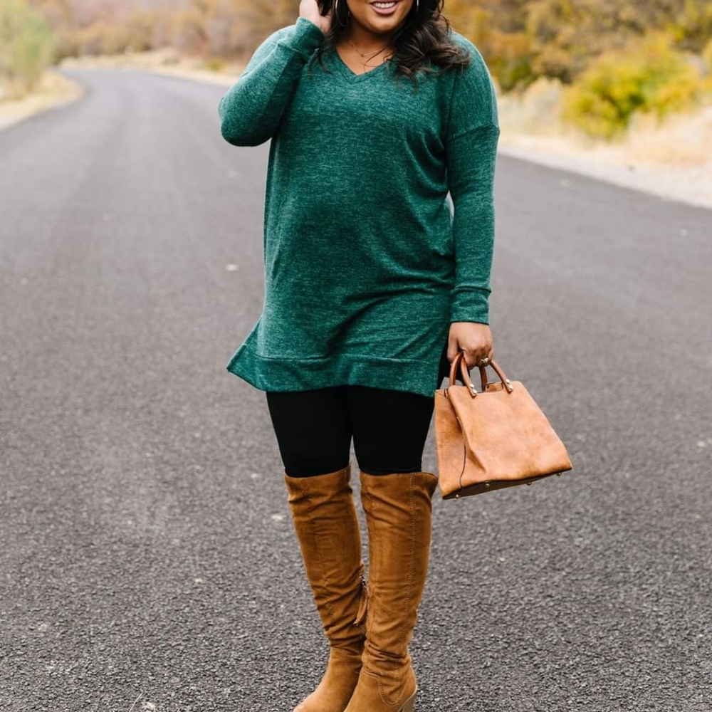Melange V Neck Sweater
